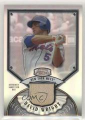David Wright [Bat Black Refractor] #BS-DW Baseball Cards 2007 Bowman Sterling Prices