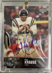 Paul Krause [Autograph] #AL-128 Football Cards 1997 Upper Deck Legends Prices