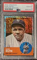 Babe Ruth [Orange Hot Foil] #3 Baseball Cards 2022 Topps Archives Prices