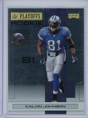 Calvin Johnson [Gold Metalized] Football Cards 2007 Playoffs NFL Prices
