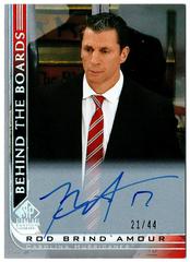 Rod Brind'Amour [Silver Spectrum Autograph] #BB-9 Hockey Cards 2020 SP Signature Edition Legends Behind the Boards Prices