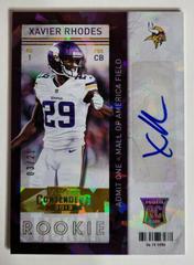 Xavier Rhodes [Pointing Autograph Cracked Ice] #190 Football Cards 2013 Panini Contenders Prices