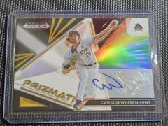 Carson Whisenhunt [Autograph Gold] Baseball Cards 2022 Panini Prizm Draft Picks Prizmatic Prices