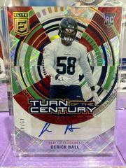 Derick Hall [Red] #TC-DHA Football Cards 2023 Panini Donruss Elite Turn of the Century Autographs Prices