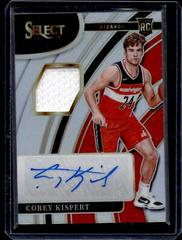 Corey Kispert #RJ-CKS Basketball Cards 2021 Panini Select Rookie Jersey Autographs Prices