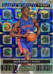Jalen Duren [Cracked Ice] #13 Basketball Cards 2022 Panini Contenders Lottery Ticket Prices