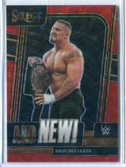 Bron Breakker [Red Wave] #5 Wrestling Cards 2023 Panini Select WWE And NEW Prices