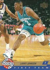 Larry Johnson 1992 NBA All-Rookie Team #AR1 Basketball Cards 1992 Skybox Prices