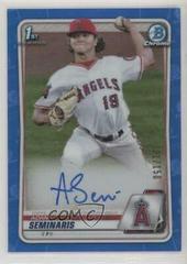 Adam Seminaris [Blue Refractor] #CDA-ASE Baseball Cards 2020 Bowman Draft Picks Chrome Autographs Prices