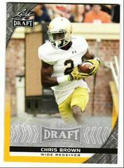 Chris Brown [Gold] Football Cards 2016 Leaf Draft Prices