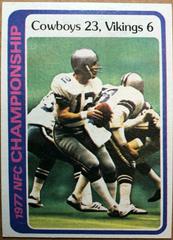 Roger Staubach [NFC Championship] Football Cards 1978 Topps Prices