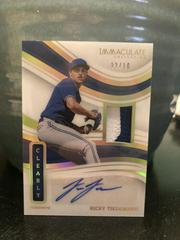Ricky Tiedemann [Prospect Patch Autograph Black] #11 Baseball Cards 2023 Panini Immaculate Prices