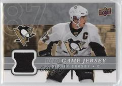Sidney Crosby [Gold Jersey] Hockey Cards 2008 Upper Deck Game Jersey Prices