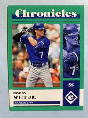 Bobby Witt Jr. [Green] #18 Baseball Cards 2023 Panini Chronicles Prices