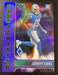 Jahmyr Gibbs [Purple] #RIS-8 Football Cards 2023 Panini Phoenix Rookie Rising Prices