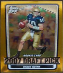 Brady Quinn [Chrome Gold] #101 Football Cards 2007 Topps Draft Picks & Prospects Prices