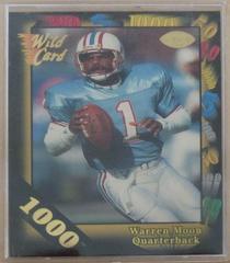 Warren Moon [1000 Stripe] #27 Football Cards 1991 Wild Card Prices