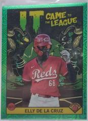 Elly De La Cruz [Green Refractor Mega Box Mojo] #ICFL-19 Baseball Cards 2022 Bowman Chrome It Came To The League Prices