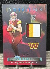 Sam Howell [Red] Football Cards 2022 Panini Origins Rookie Patches Prices