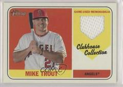 Mike Trout [High Number] #MTR Baseball Cards 2018 Topps Heritage Clubhouse Collection Relics Prices