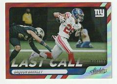 Saquon Barkley [Spectrum Red] #LC-13 Football Cards 2022 Panini Absolute Last Call Prices