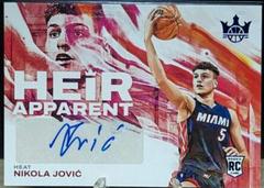 Nikola Jovic [Sapphire] #HA-NJH Basketball Cards 2022 Panini Court Kings Heir Apparent Prices