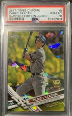 Corey Seager [Gold] #5 Baseball Cards 2017 Topps Chrome Sapphire Prices