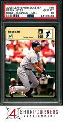 Derek Jeter [Beige Running Glove] Baseball Cards 2005 Leaf Sportscaster Prices