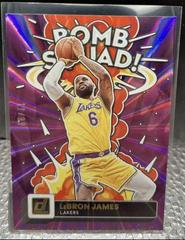 LeBron James [Purple Laser] Basketball Cards 2022 Panini Donruss Bomb Squad Prices