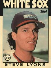 Steve Lyons #67T Baseball Cards 1986 Topps Traded Tiffany Prices