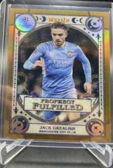 Jack Grealish [Gold] #PF-3 Soccer Cards 2021 Topps Merlin Chrome UEFA Prophecy Fulfilled Prices