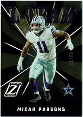 Micah Parsons [Copper] #ZT-15 Football Cards 2022 Panini Zenith Z Team Prices