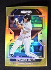Spencer Jones [Gold] #PDP25 Baseball Cards 2022 Panini Prizm Draft Picks Prices