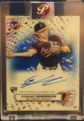 Gunnar Henderson [Blue] #PA-GHE Baseball Cards 2023 Topps Pristine Autographs Prices