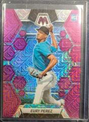 Eury Perez [Purple Mojo] Baseball Cards 2023 Panini Chronicles Mosaic Prices