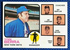 Mets Mgr. , Coaches [Orange Background] #257 Baseball Cards 1973 Topps Prices