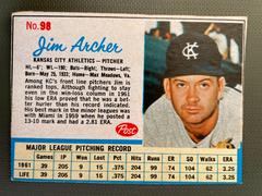 Jim Archer [Hand Cut] #98 Baseball Cards 1962 Post Cereal Prices