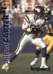 Anthony Carter [Colors] #187 Football Cards 1993 Skybox Impact Prices