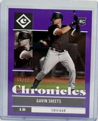 Gavin Sheets [Purple] #11 Baseball Cards 2022 Panini Chronicles Prices