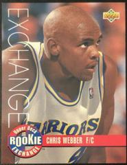Chris Webber #RE1 Basketball Cards 1993 Upper Deck Rookie Exchange Prices