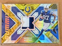Reggie Wayne [Gold] Football Cards 2022 Panini XR Summit Swatches Prices