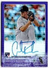 Carlos Rodon [Purple Refractor] #AR-CR Baseball Cards 2015 Topps Chrome Autograph Rookies Prices
