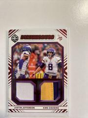 Justin Jefferson, Kirk Cousins [Ruby] Football Cards 2022 Panini Limited Dynamic Duos Prices