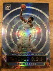 Paul George [Holo] Basketball Cards 2019 Panini Donruss Optic T-Minus 3,2,1 Prices
