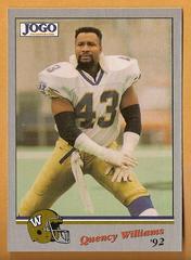 Quency Williams #137 Football Cards 1992 Jogo CFL Prices