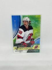 Dawson Mercer [Blue] Hockey Cards 2021 Upper Deck Synergy Exceptional Futures Prices