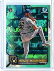 Aaron Ashby [Sapphire Aqua] #33 Baseball Cards 2022 Bowman Chrome Prices