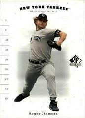 Roger Clemens #38 Baseball Cards 2001 SP Authentic Prices