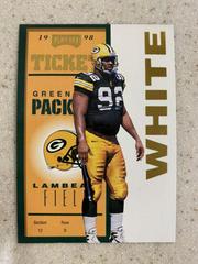 Reggie White [Gold] Football Cards 1998 Playoff Contenders Ticket Prices