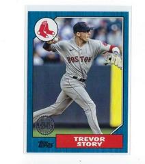 Trevor Story [Blue] #87TBU-8 Baseball Cards 2022 Topps Update 1987 Prices